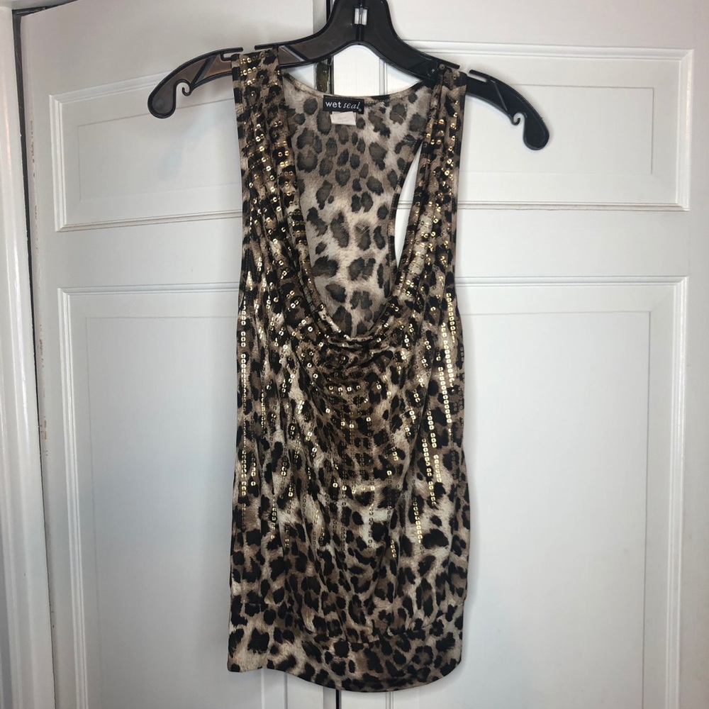 Cheetah Print Tank Top